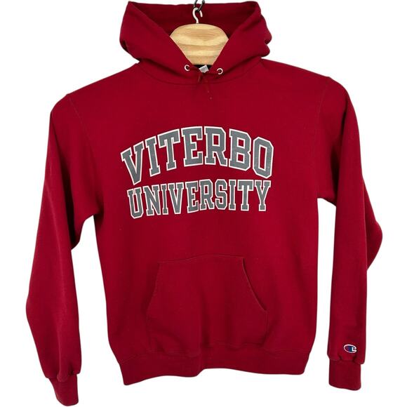Men's Red Champion Viterbro University Hawks Hoodie Sweatshirt Size Medium - Picture 1 of 6